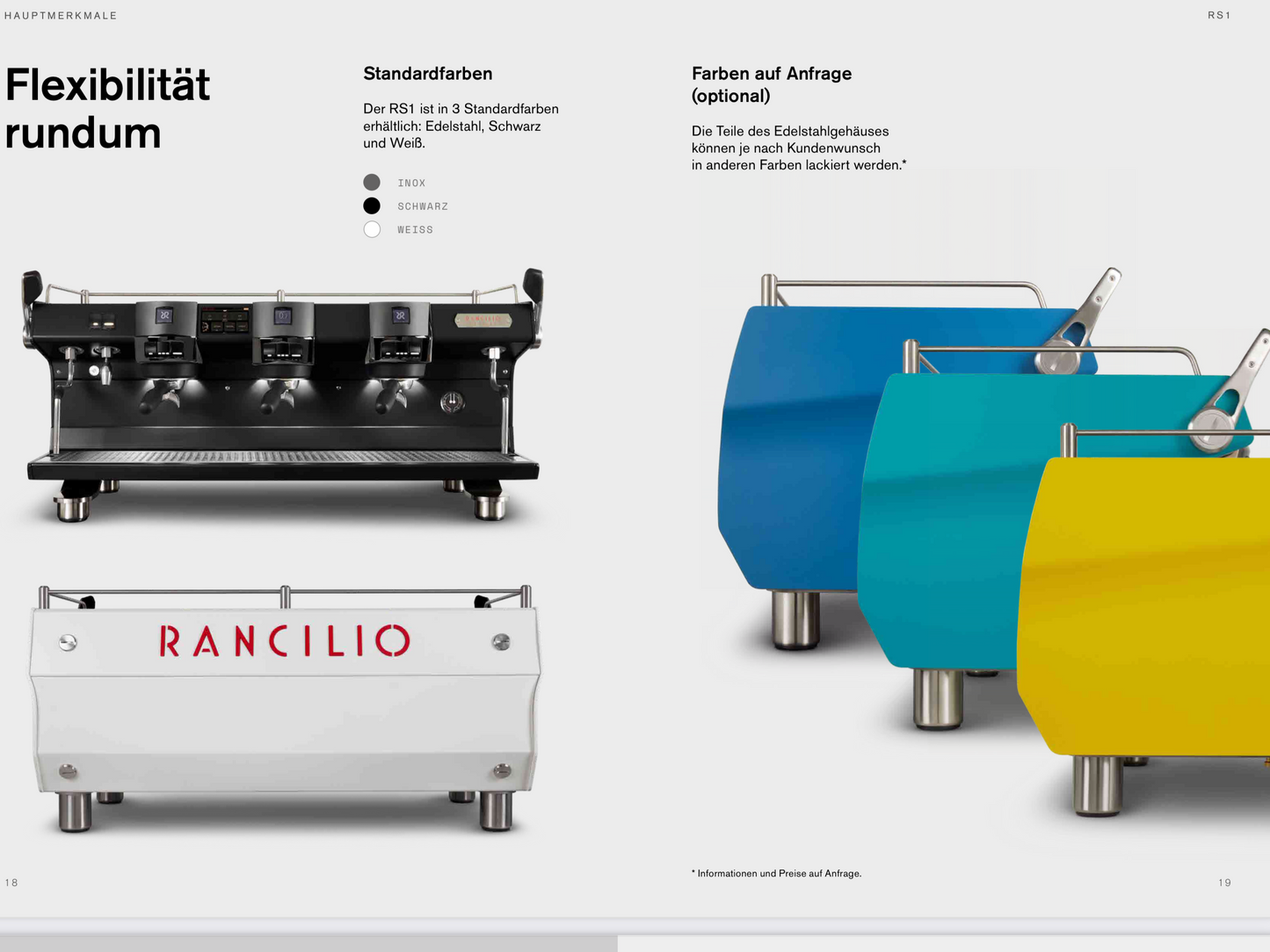 KAFFEEMASCHINE RANCILIO SPECIALTY RS 1 (2gruppig)